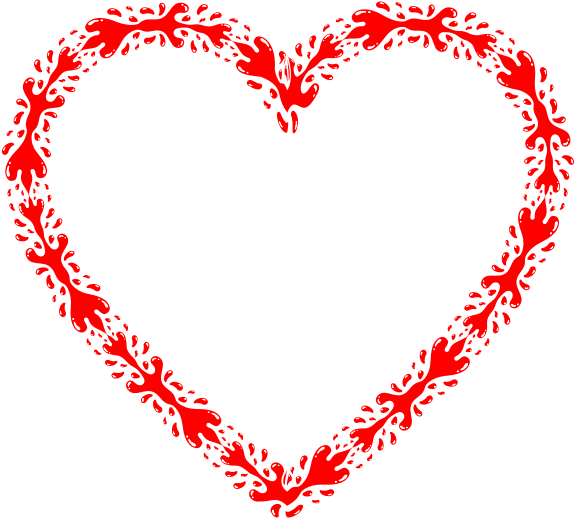 Bloody Heart - Free Blue Valentines Day Clipart (600x600), Png Download