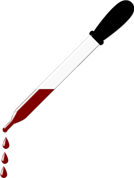 Dropper With Blood - Medicine Dropper Clip Art - Png Download (600x600), Png Download