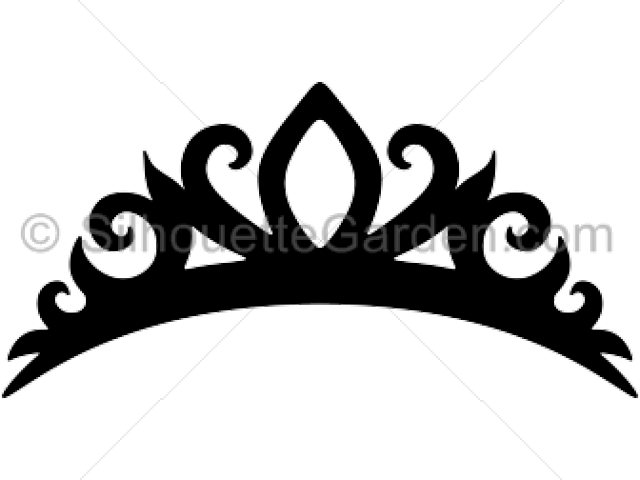 Transparent Elsa Clipart - Black And White Tiara - Png Download (640x480), Png Download