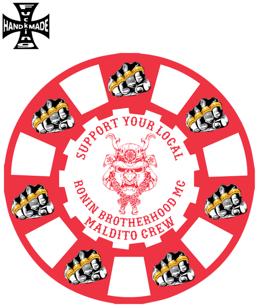 Ronin Mc Poker Chips - Poker Chip Black And White Clipart (905x1280), Png Download
