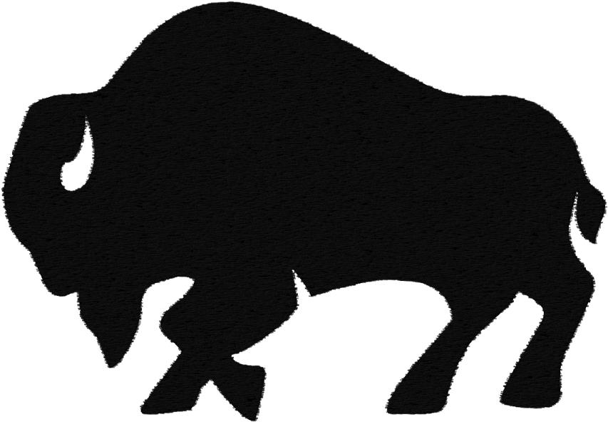 Black Stamp Buffalo Clipart Full Size Clipart (5323315) PinClipart