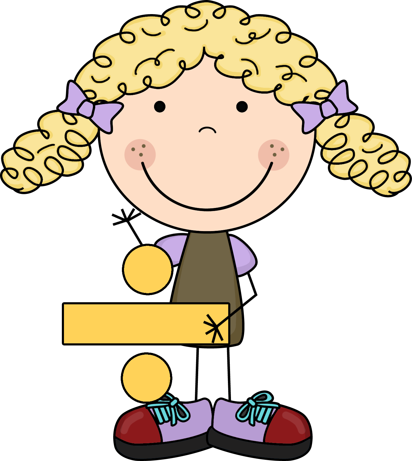 Index Of /images/scrappin Doodles/math Curly Sue Loves - Niños En Palitos Clipart (1372x1536), Png Download