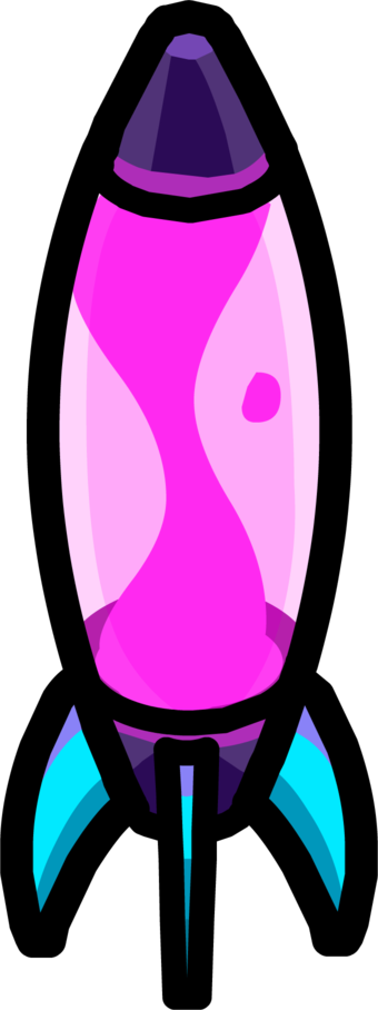 Pink Rocket Ship Logo Clipart (340x908), Png Download