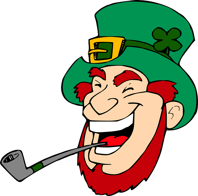 People, Man, Face, Person, Cartoon, Smoking, Smoke - Leprechaun Vector Clipart (640x633), Png Download