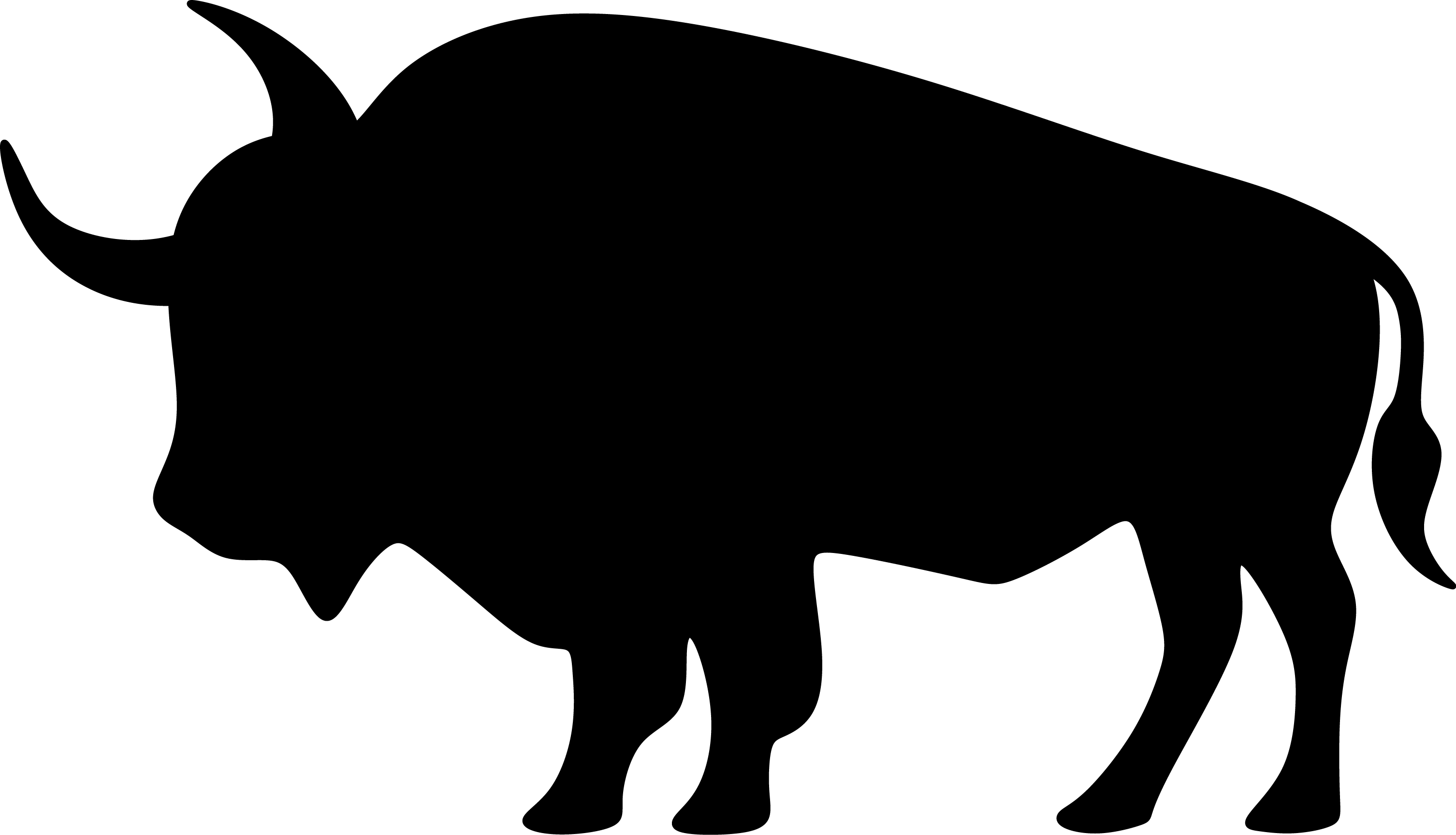 Jungle Animal Silhouette Animals Clipart (3012x1726), Png Download