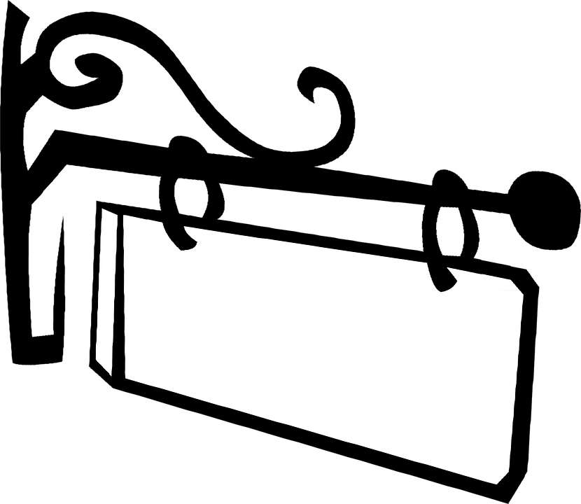 Hanging Sign Post Clipart - Png Download (830x720), Png Download