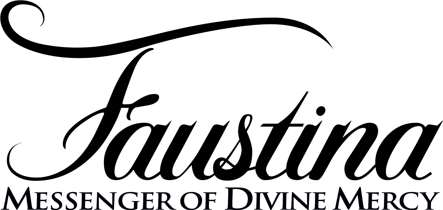 Messenger Of Divine Mercy - Calligraphy Clipart (1920x889), Png Download