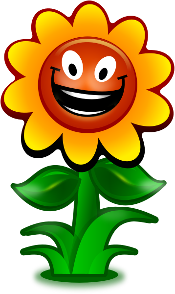 Vector Image Of Game Flower Character Smiling - Happy Sunflower Clipart - Png Download (600x600), Png Download