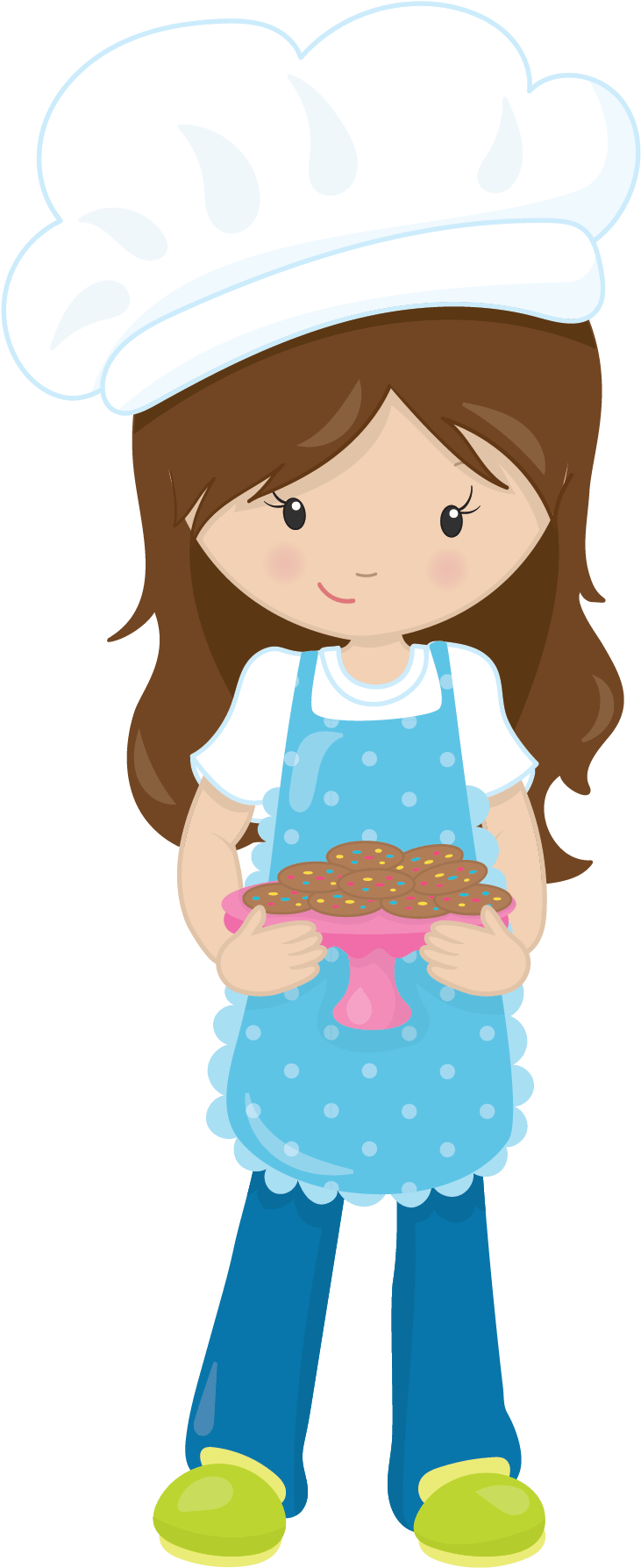 Clipart Girl Baker Png Transparent Png (1800x1800), Png Download