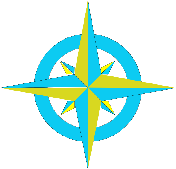 North West East South Vector Clipart (600x577), Png Download