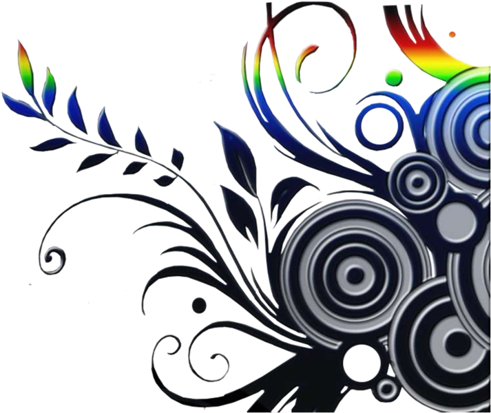 Flower Tattoo Clipart (960x600), Png Download