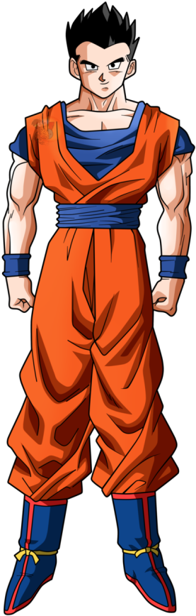 Son Goku Base Form Clipart (400x912), Png Download