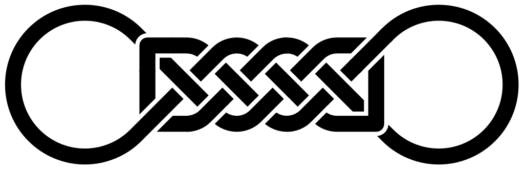 Celtic Knot Twoloops Bigends - Celtic Knots Clipart - Png Download (1024x330), Png Download