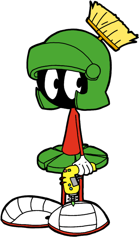 Pioneer Clipart Animated - Marvin The Martian Transparent - Png Download (736x1084), Png Download