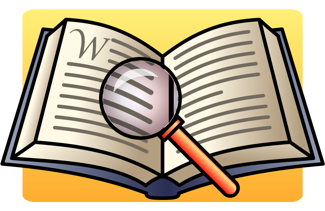 Magnifying Glass With Book Clipart (1200x851), Png Download