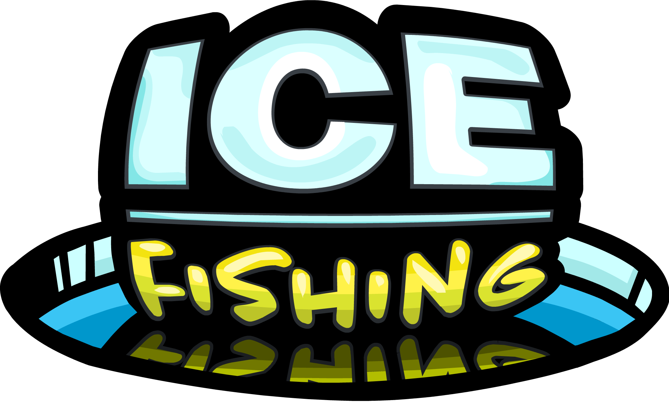 Club Penguin Wiki - Ice Fishing Clipart (2130x1330), Png Download