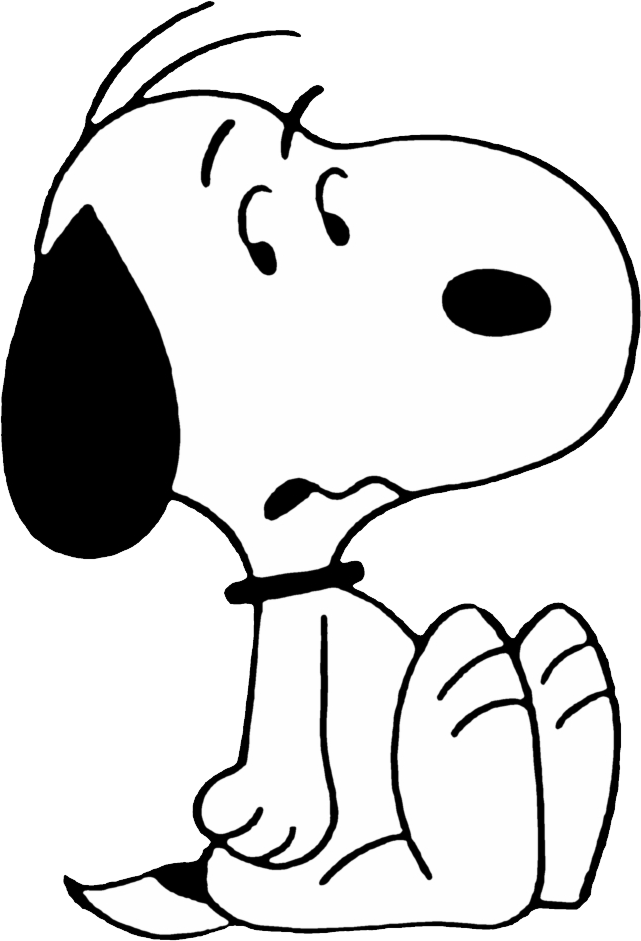 Snoopy Png - Snoopy Sentado Png Clipart (641x941), Png Download