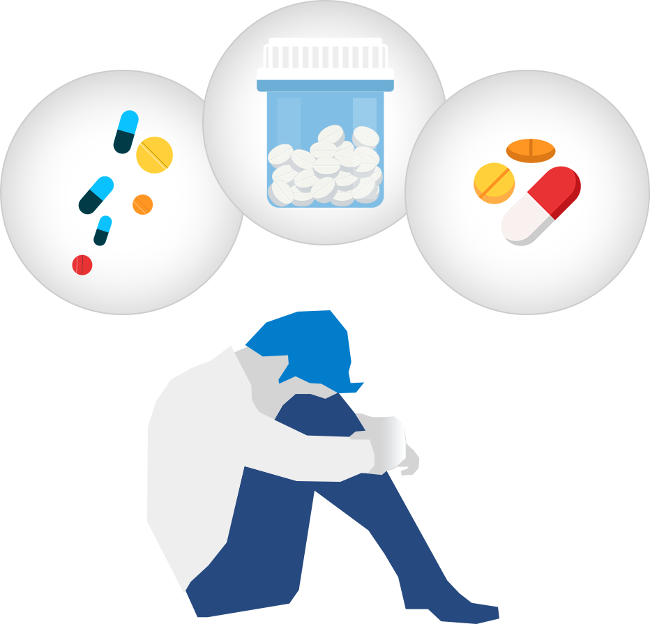 Are Prescription Drugs Addictive - Illustration Clipart (932x895), Png Download