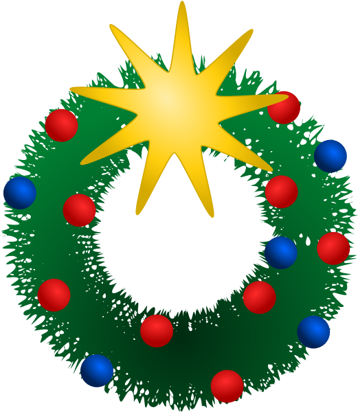Festive Wreath Vector - Christmas Holiday Clip Art - Png Download (600x600), Png Download