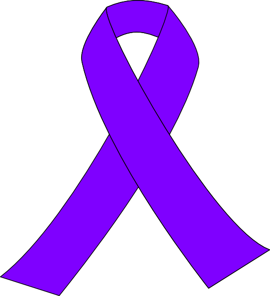 Breast Cancer Clip Art - Clipart Blue Ribbon - Png Download (546x599), Png Download