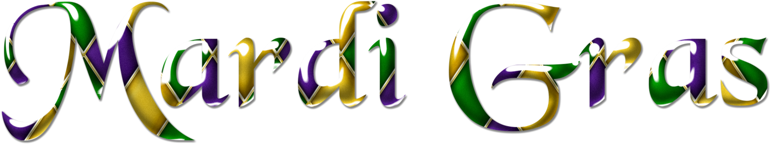 Happy Mardi Gras Clipart - Mardi Gras Png Transparent (1600x434), Png Download