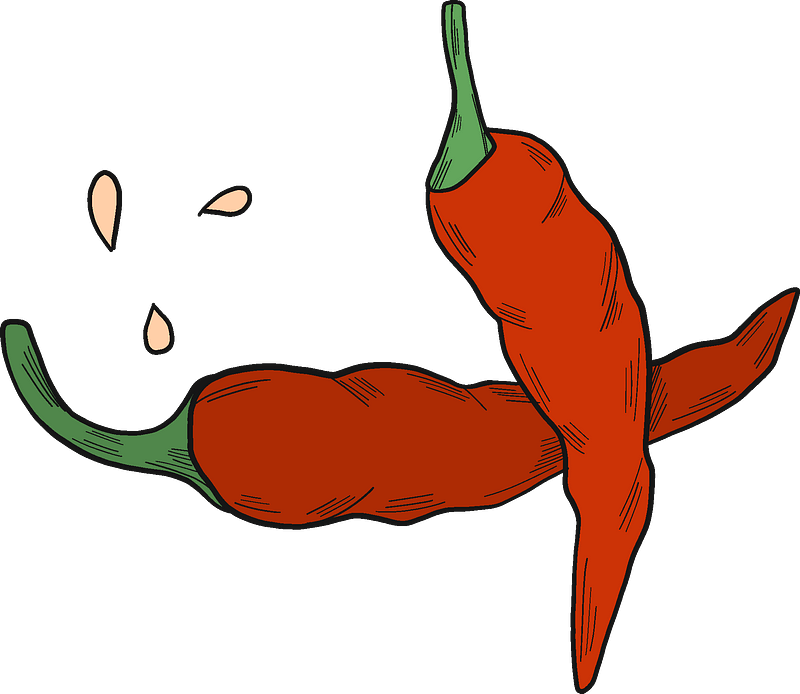 Chilli Peppers Clipart - Png Download (800x694), Png Download