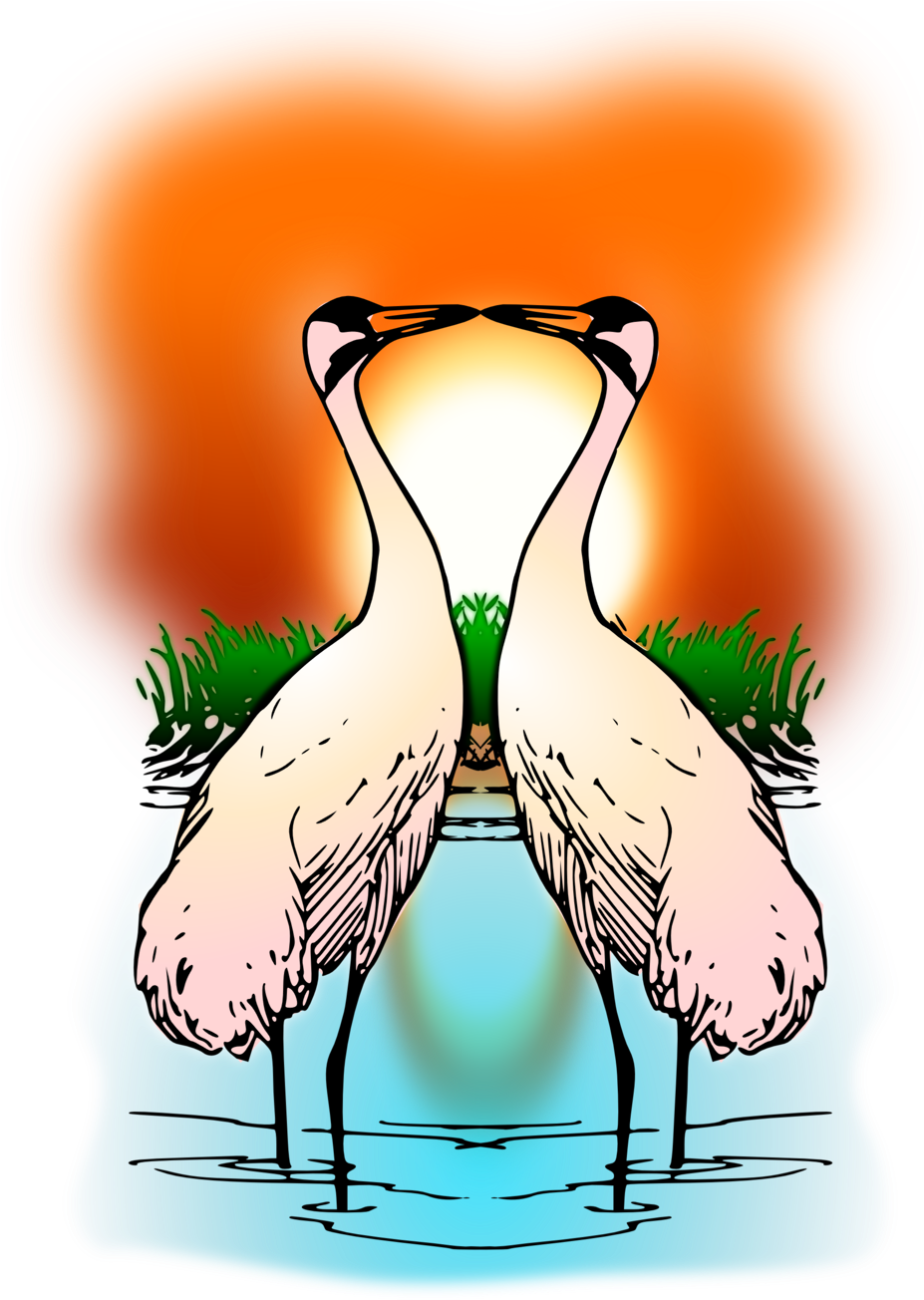 Crane Outline Clipart (958x1355), Png Download