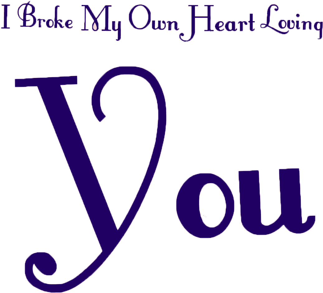 I Broke My Own Heart Loving You - Heart Fashion Clipart (1037x943), Png Download
