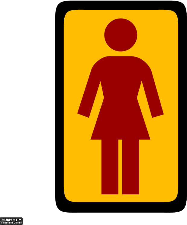 Girl Skateboard Png - Girl Skateboarding Logo Clipart (800x800), Png Download