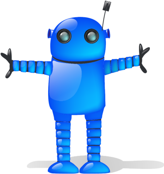 Blue Robot Sh - Blue Robots Clipart - Png Download (600x600), Png Download