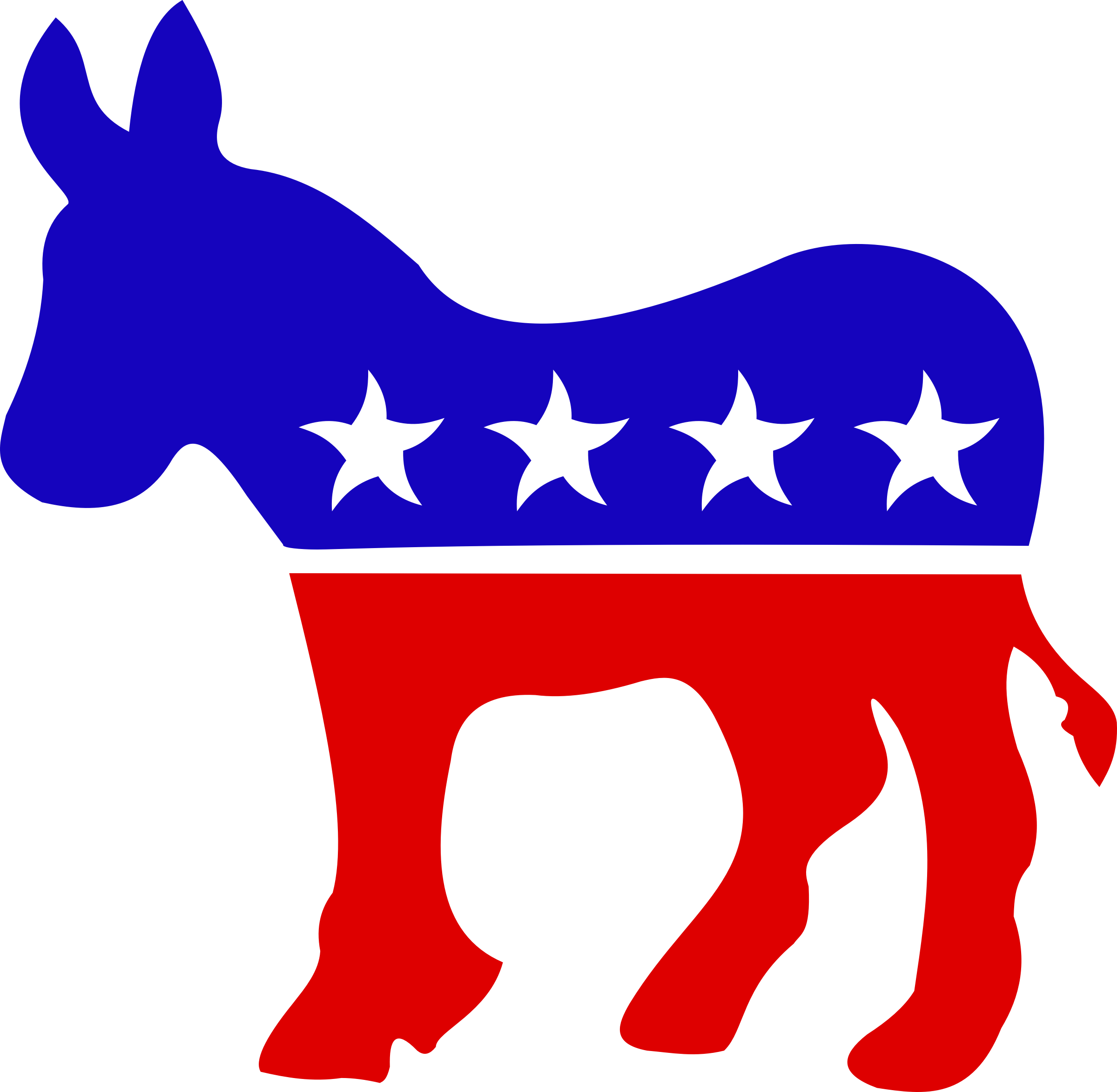Democratic Party Logo - Democratic Party Clipart (1568x1532), Png Download