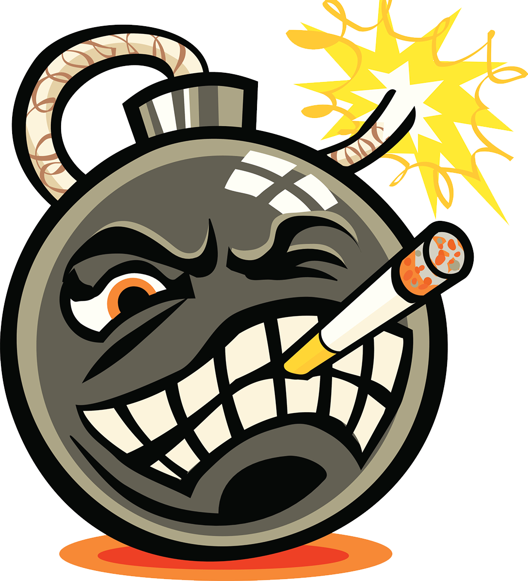 Smoking Bomb Cartoon Evil Png Download Free Clipart - Cartoon Bomb