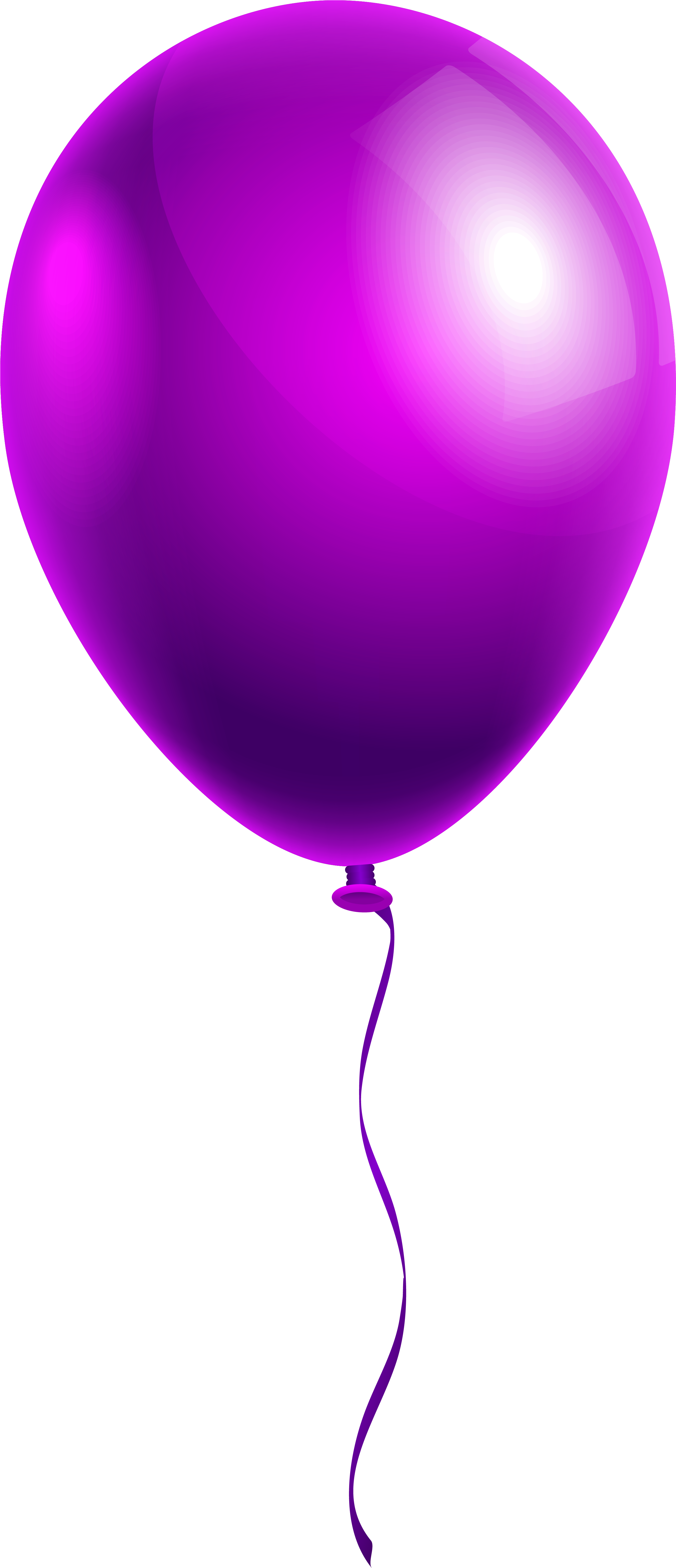 Transparent Background Purple Balloon Clipart - Png Download (400x927), Png Download