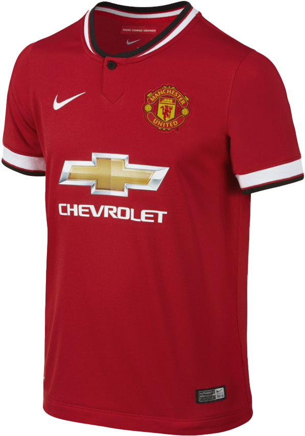 Red Jersey Png Clipart - Manchester United Jersey 2014 15 Transparent Png (900x900), Png Download