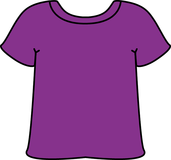 Jersey Clipart Purple Blouse, Jersey Purple Blouse - Purple T Shirt Clipart - Png Download (600x562), Png Download