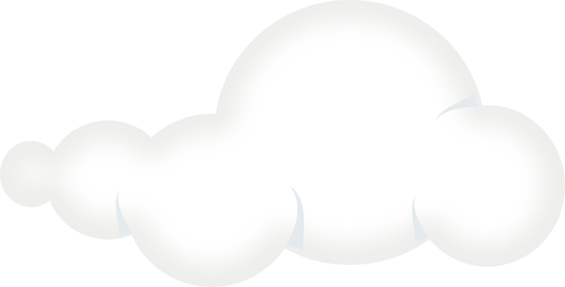 Free Clip Art "set Of Soft Clouds - Cloud - Png Download (800x407), Png Download