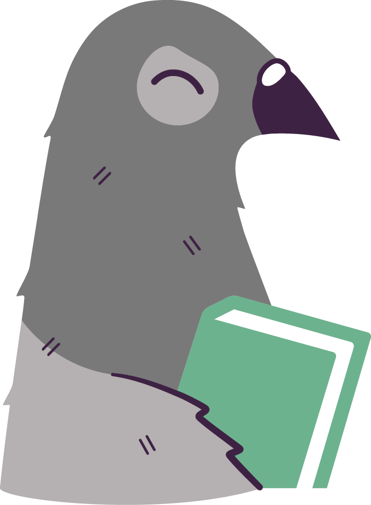 Pigeonfacepublishing Logo-image - Cartoon Pigeon Face Clipart (723x983), Png Download