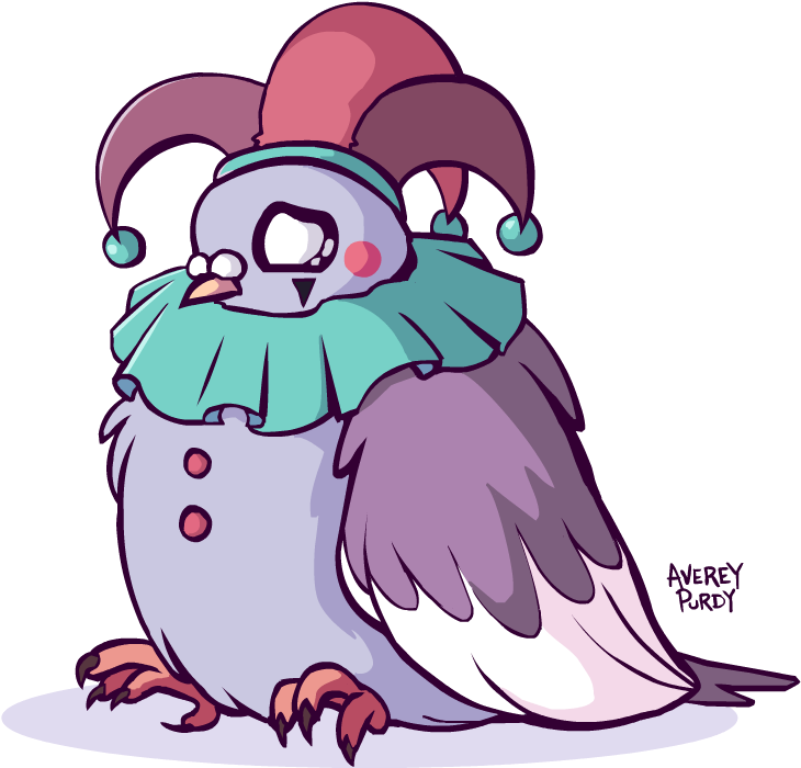 Pigeon Clown Clipart (868x868), Png Download