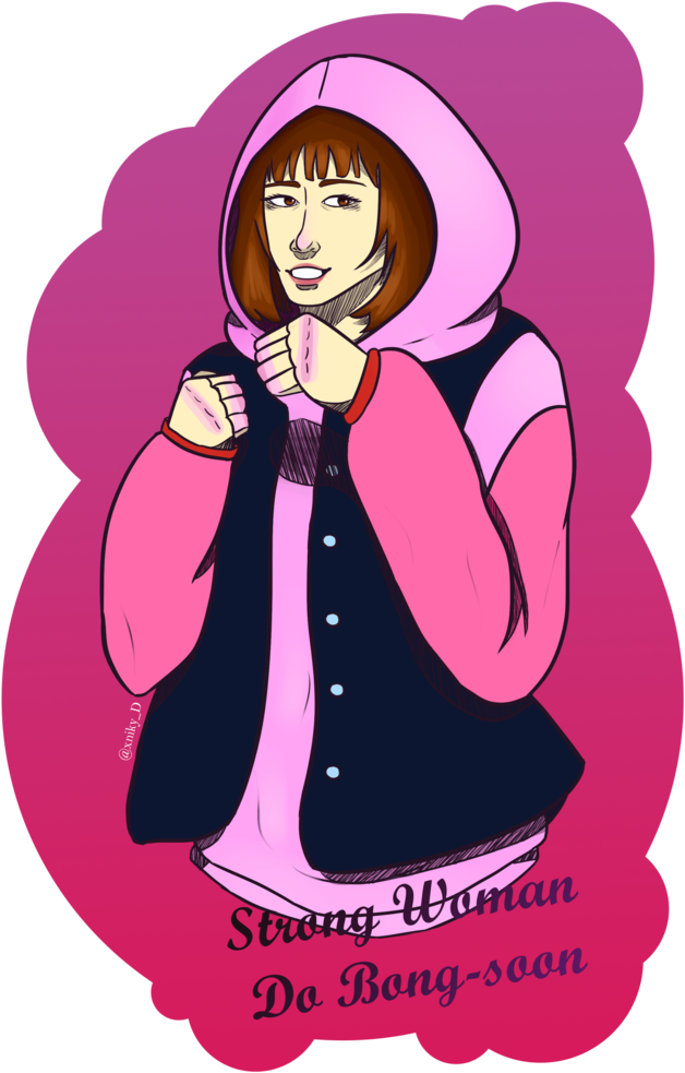 Strong Woman Png - Cartoon Clipart (674x1185), Png Download