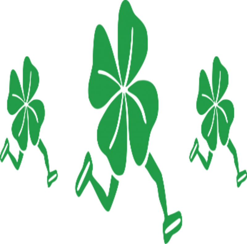 Shamrock Fun 5k Trail Run/walk - Running Shamrock Clipart - Png Download (800x791), Png Download