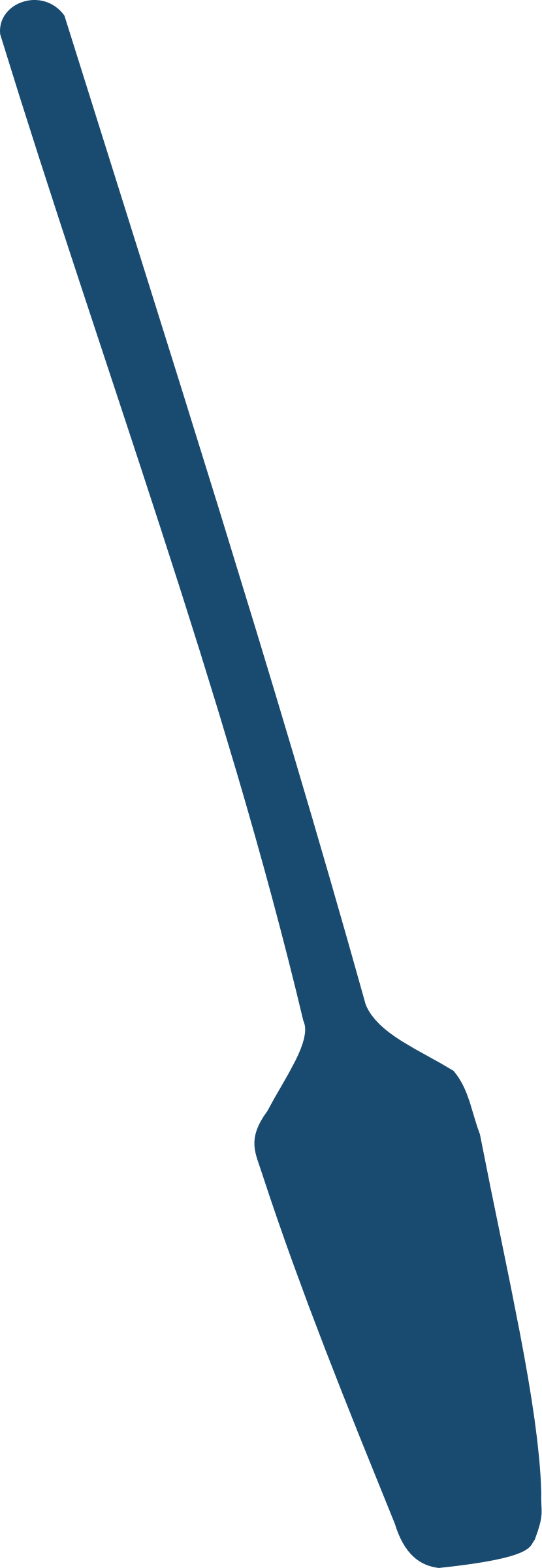 Paddle Clipart Ore - Oar Blue - Png Download (830x2400), Png Download