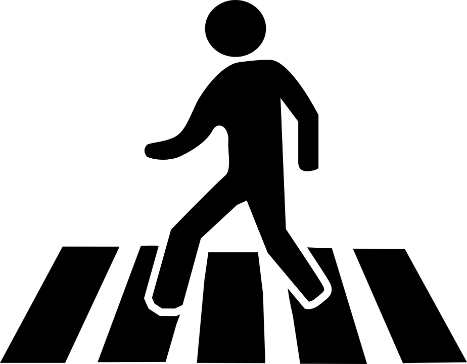 Zebra Crossing Clipart Black And White Png Download Full Size