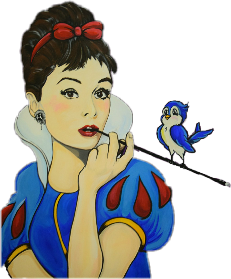 #audreyhepburn #cartoon #disney#bird#movie - Hepburn, Audrey Clipart (873x1055), Png Download