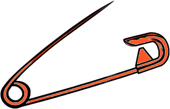 Safety Pin Clipart (702x452), Png Download