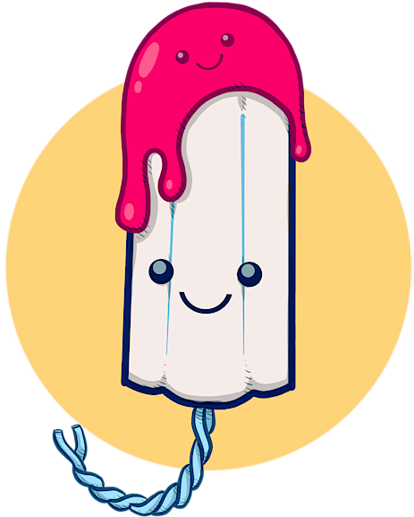 Happy Tampon Clipart (543x700), Png Download