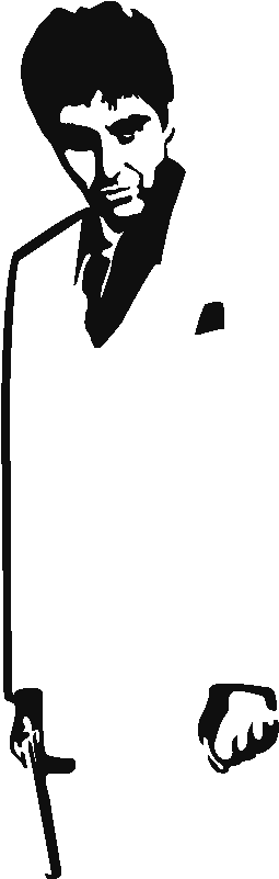 Stickers Scarface Clipart (800x800), Png Download