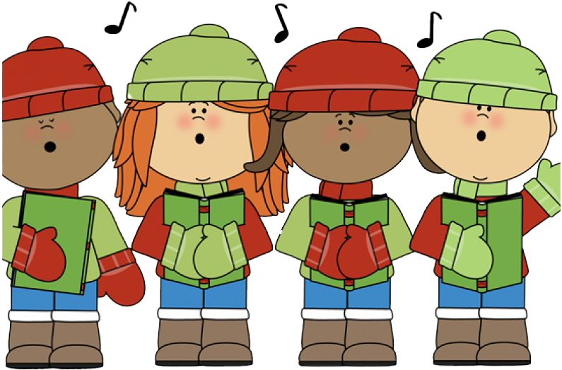 Christmas Caroling Png Photo - Transparent Christmas Caroling Clip Art (794x600), Png Download