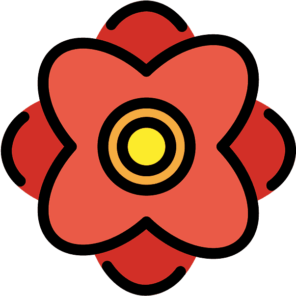 Rosette Emoji Clipart - Png Download (800x800), Png Download