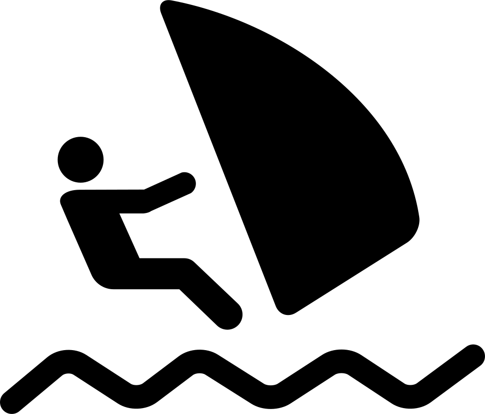 Windsurf Silhouette - Windsurf Icon Clipart (980x836), Png Download