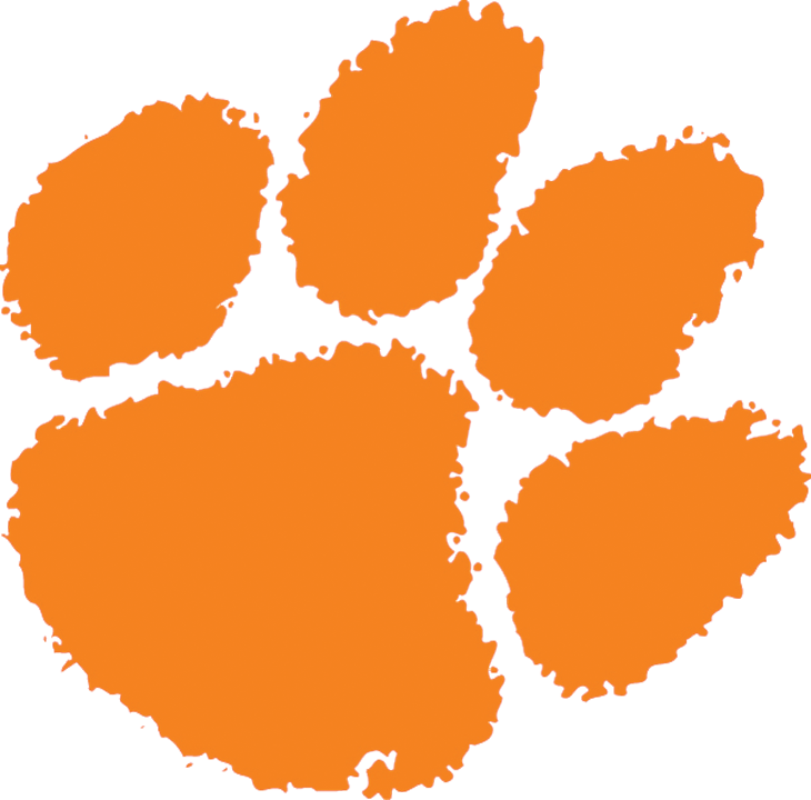 Clemson Paw Print Clip Art - Png Download (730x720), Png Download